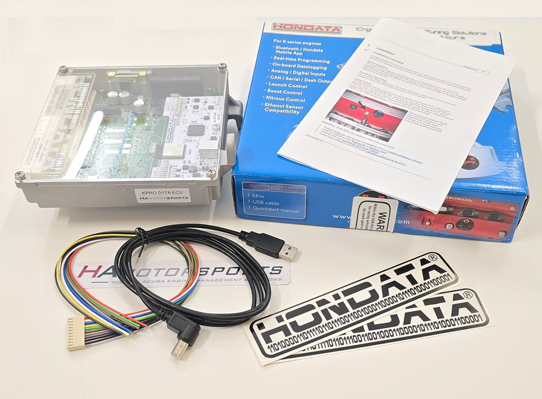 o2 boost box setup Hondata K-Pro 4 / 01-05 Civic D17A ECU Package