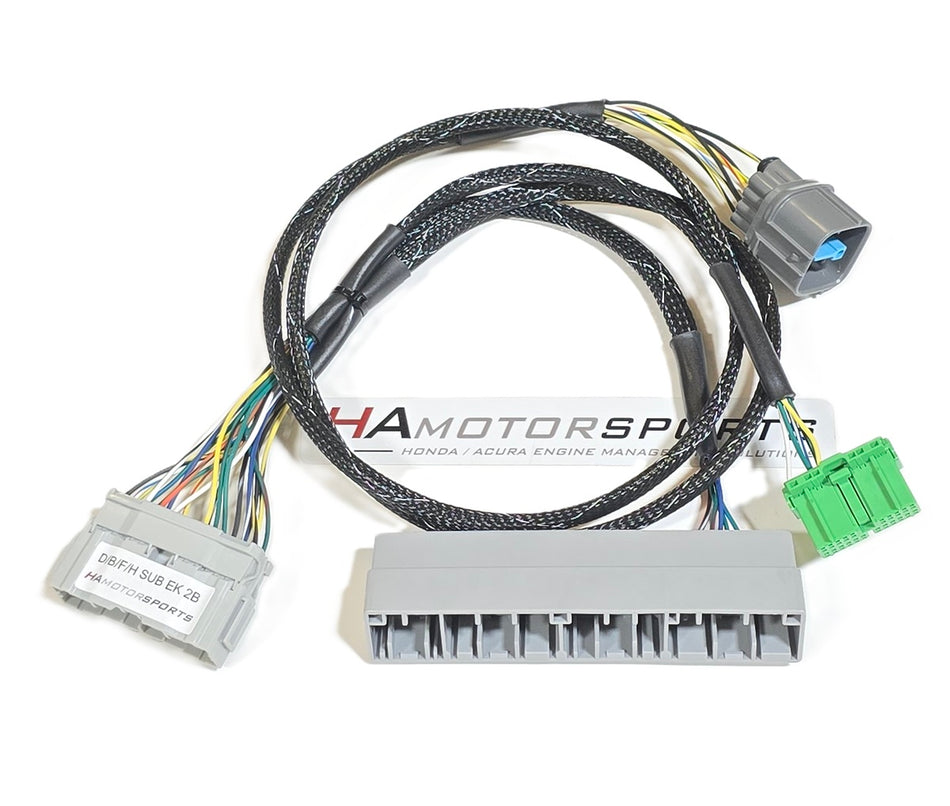 HA Motorsports 99-00 Civic (EK) D/B/F/H Series Tucked Engine Harness Chassis Specific Adapter