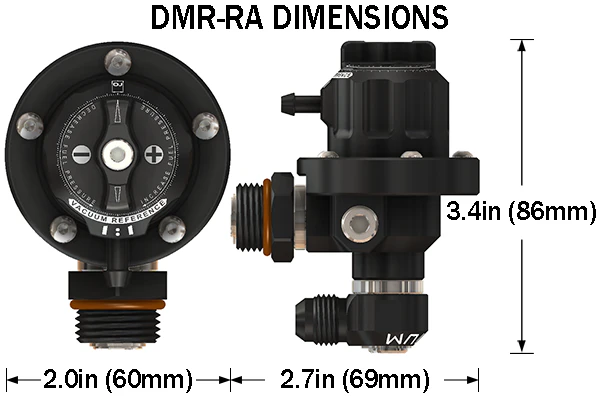 Radium 8AN ORB Direct Mount Fuel Pressure Regulator (Green)