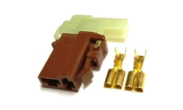 ETN 250 2-Pin Female Connector Kit (Brown)