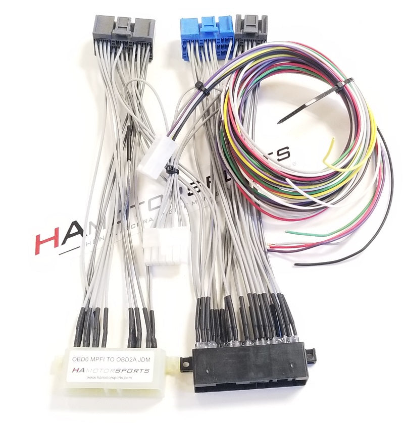 OBD0 MPFI to OBD2A ECU Jumper Harness - Manual Transmission - HA Motorsports