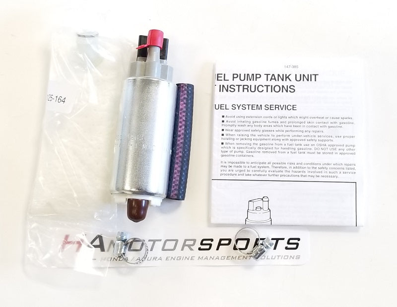 Walbro 255 LPH HP Fuel Pump Kit 97-01 Honda Prelude – HA Motorsports