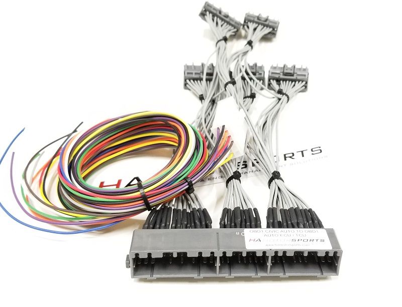 92-95 Civic Auto to OBD1 Auto ECU / TCU Harness - HA Motorsports